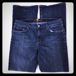 7 For All Mankind bootcut dark wash jeans 34x30